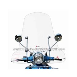 Pare brise Vespa PX CLAIR (avec matériel de fixation)